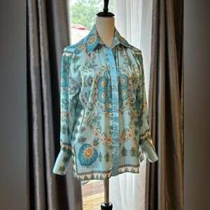 Zara Beautiful Blue Blouse